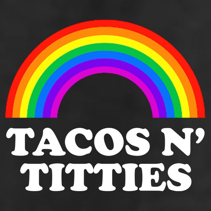 Tacos N Titties LGBT Rainbow Gay Pride 11oz C Handle Ceramic Mug