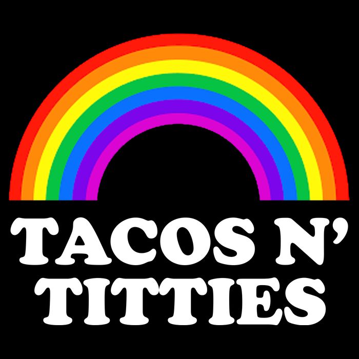 Tacos N Titties LGBT Rainbow Gay Pride Flatbill Hat