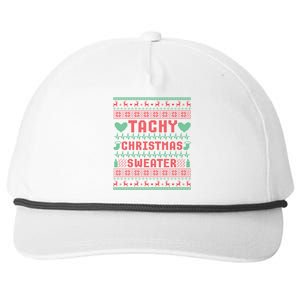 Tachy Nurse Ugly Christmas Medical Cardiac Icu Xmas Gift Snapback Five-Panel Rope Hat