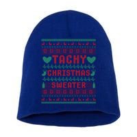 Tachy Nurse Ugly Christmas Medical Cardiac Icu Xmas Gift Short Acrylic Beanie