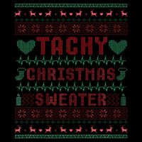 Tachy Nurse Ugly Christmas Sweater Doctor Medical Baby Bodysuit