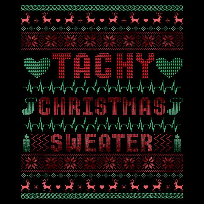 Tachy Nurse Ugly Christmas Sweater Doctor Medical Baby Bodysuit