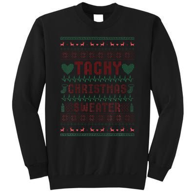 Tachy Nurse Ugly Christmas Sweater Medical Cardiac Icu Xmas Sweatshirt