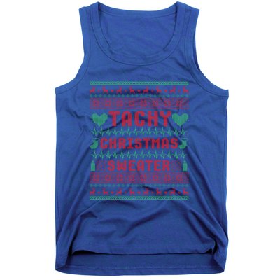 Tachy Nurse Ugly Christmas Sweater Medical Cardiac Icu Xmas Gift Tank Top