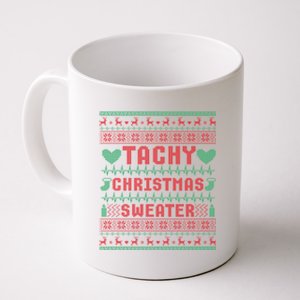 Tachy Nurse Ugly Christmas Sweater Medical Cardiac Icu Xmas Gift Coffee Mug