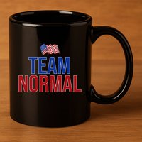 Team Normal United States Flag Patriotic 11oz C Handle Ceramic Mug
