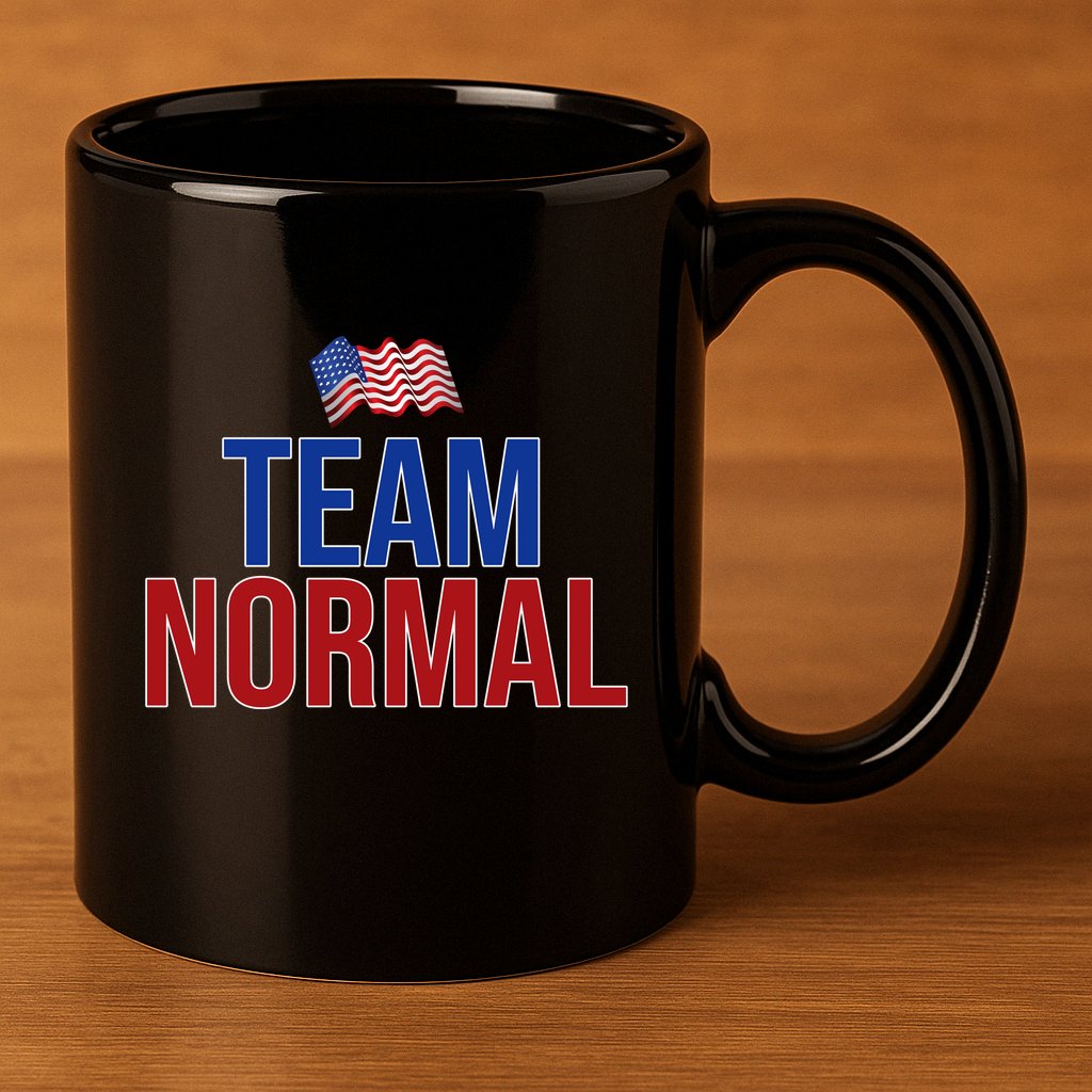 Team Normal United States Flag Patriotic 11oz C Handle Ceramic Mug