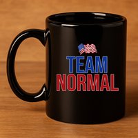 Team Normal United States Flag Patriotic 11oz C Handle Ceramic Mug