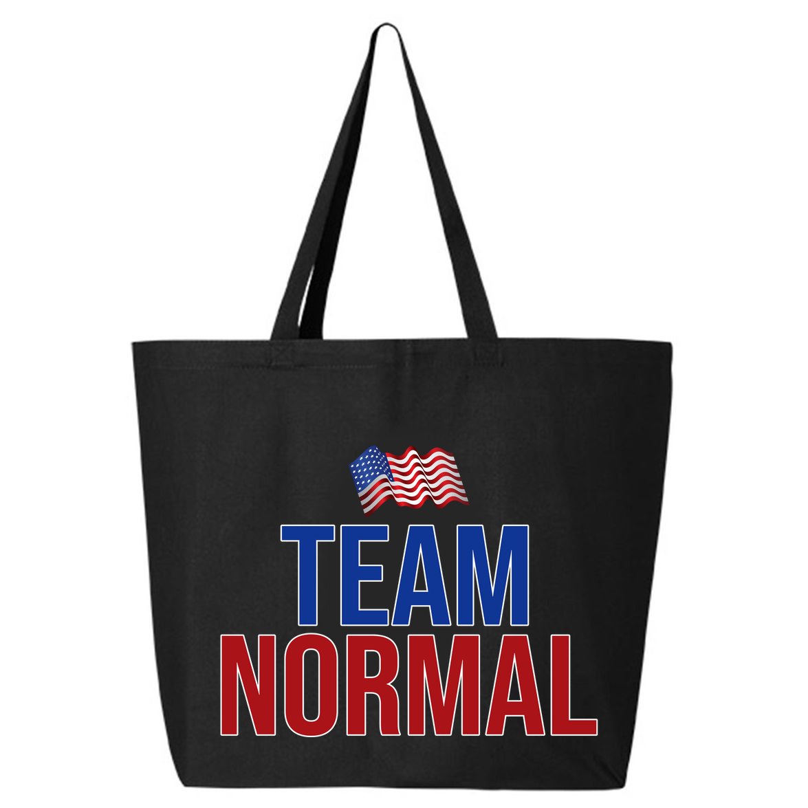 Team Normal United States Flag Patriotic 25L Jumbo Tote