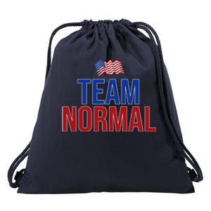 Team Normal United States Flag Patriotic Drawstring Bag