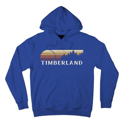 Timberland NC Vintage Evergreen Sunset Eighties Retro  Hoodie