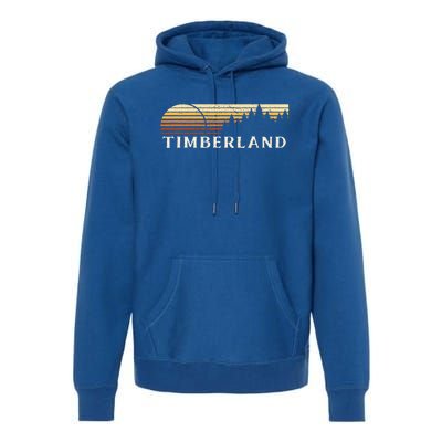 Timberland NC Vintage Evergreen Sunset Eighties Retro  Premium Hoodie