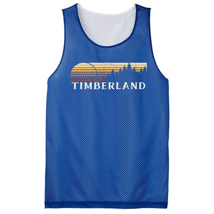 Timberland NC Vintage Evergreen Sunset Eighties Retro  Mesh Reversible Basketball Jersey Tank