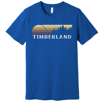 Timberland NC Vintage Evergreen Sunset Eighties Retro  Premium T-Shirt