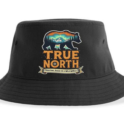 True North Vbs 2025 Christian Trusting Jesus Wilderness Sustainable Bucket Hat