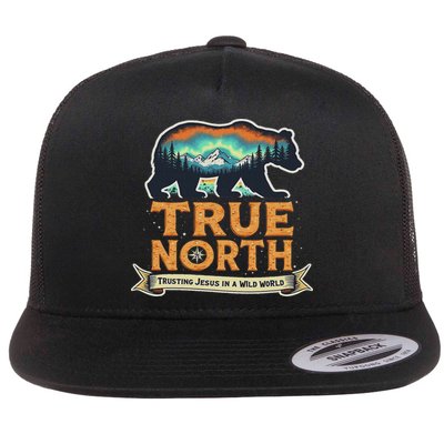 True North Vbs 2025 Christian Trusting Jesus Wilderness Flat Bill Trucker Hat