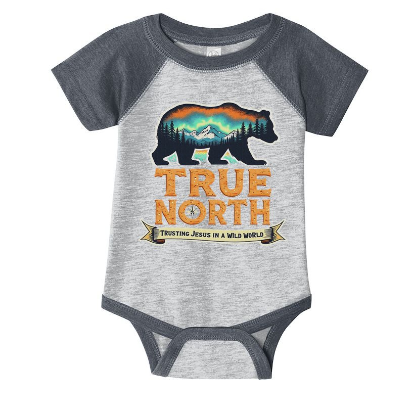 True North Vbs 2025 Christian Trusting Jesus Wilderness Infant Baby Jersey Bodysuit