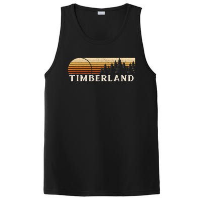 Timberland Nc Vintage Evergreen Sunset Eighties Retro PosiCharge Competitor Tank