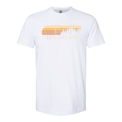 Timberland Nc Vintage Evergreen Sunset Eighties Retro Softstyle CVC T-Shirt