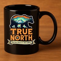 True North VBS 2025 Christian Trusting Jesus Wilderness Gift 11oz C Handle Ceramic Mug