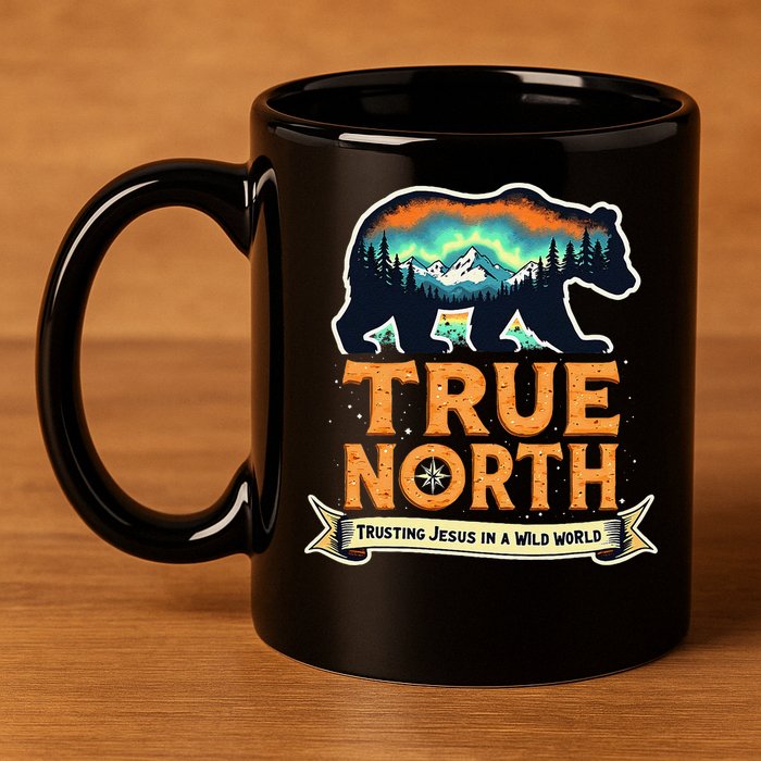 True North VBS 2025 Christian Trusting Jesus Wilderness Gift 11oz C Handle Ceramic Mug