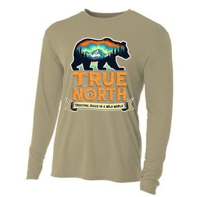 True North VBS 2025 Christian Trusting Jesus Wilderness Gift Cooling Performance Long Sleeve Crew