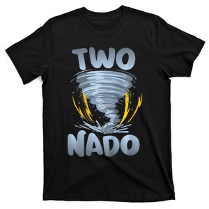 Two Nado Warning 2nd Birthday Tornado Themed Birthday T-Shirt