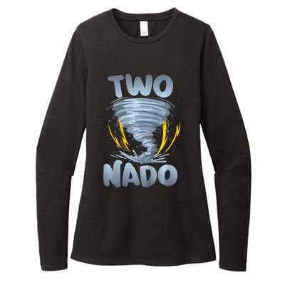 Two Nado Warning 2nd Birthday Tornado Themed Birthday Womens CVC Long Sleeve Shirt