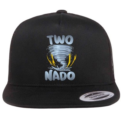 Two Nado Warning 2nd Birthday Tornado Themed Birthday Flatbill Hat