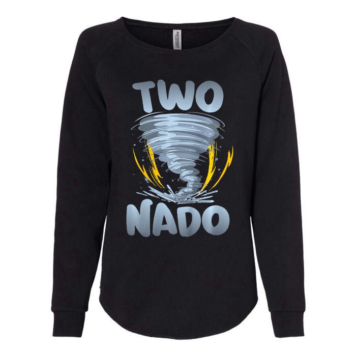 Two Nado Warning 2nd Birthday Tornado Themed Birthday Womens California Wash Sweatshirt