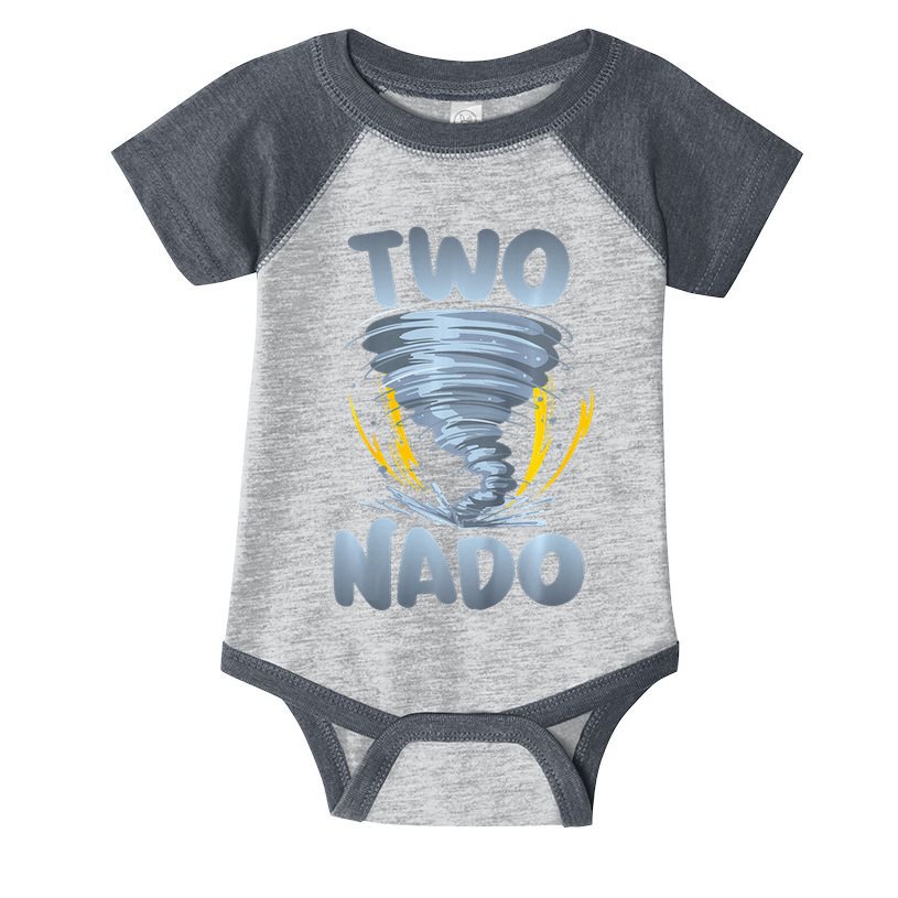 Two Nado Warning 2nd Birthday Tornado Themed Birthday Infant Baby Jersey Bodysuit