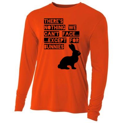 There&X27;S Nothing We Can&X27;T Face... Except For Bunnies Cooling Performance Long Sleeve Crew