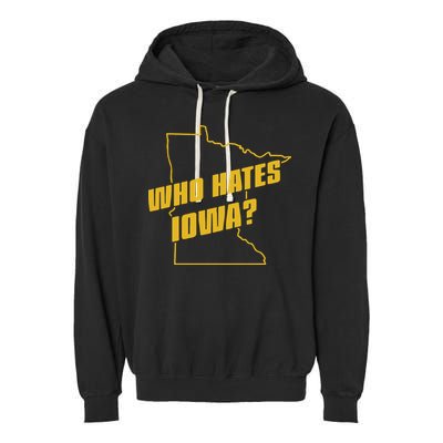 Tyler Nubin Who Hates Iowa Garment-Dyed Fleece Hoodie