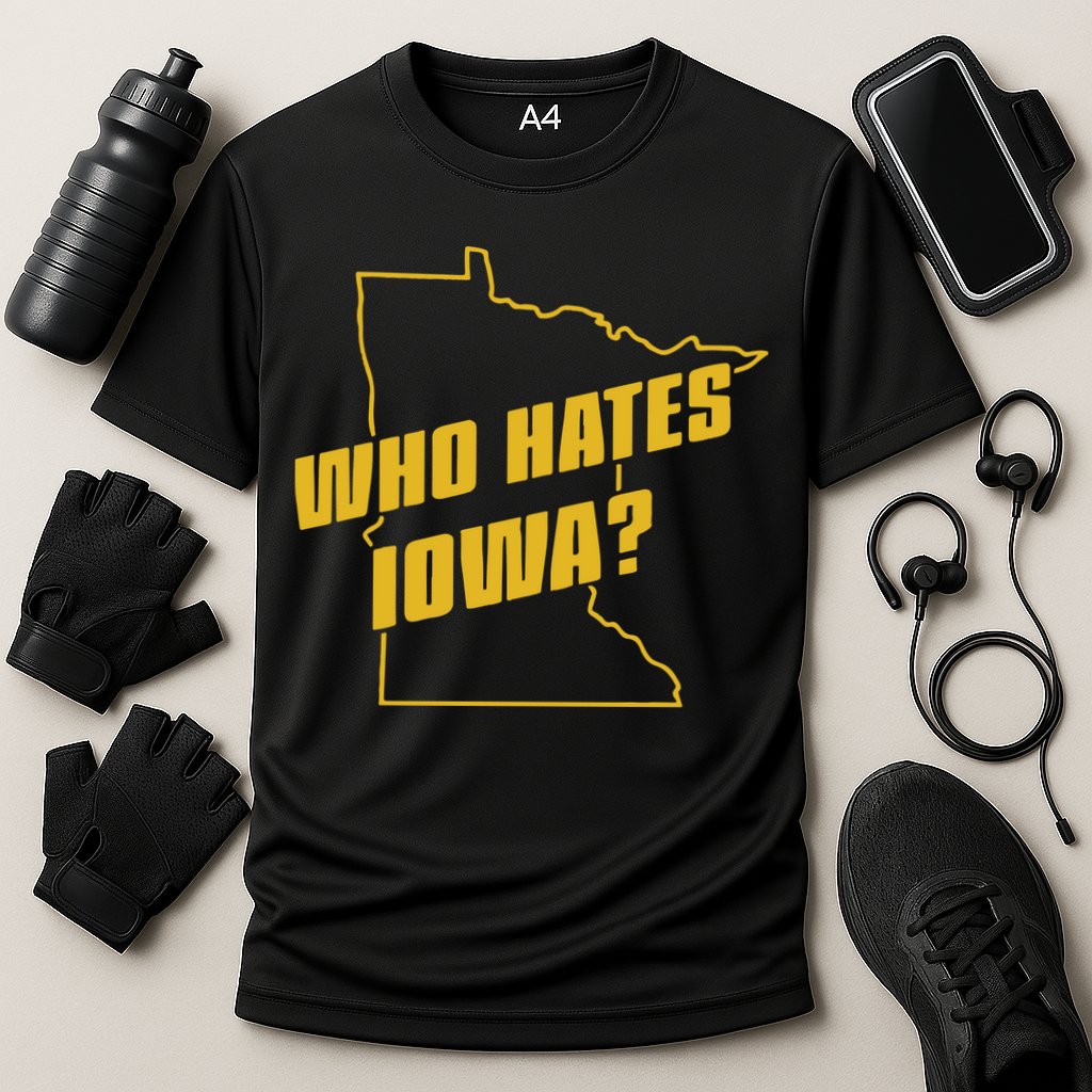 Tyler Nubin Who Hates Iowa Cooling Performance Crew T-Shirt