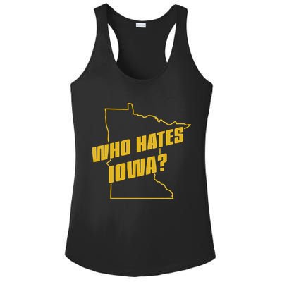 Tyler Nubin Who Hates Iowa Ladies PosiCharge Competitor Racerback Tank