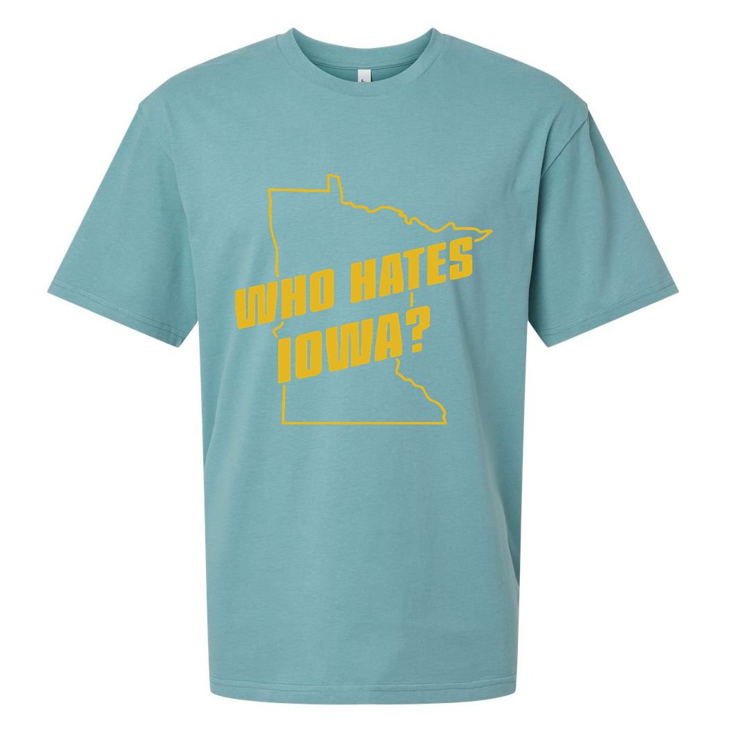 Tyler Nubin Who Hates Iowa Sueded Cloud Jersey T-Shirt