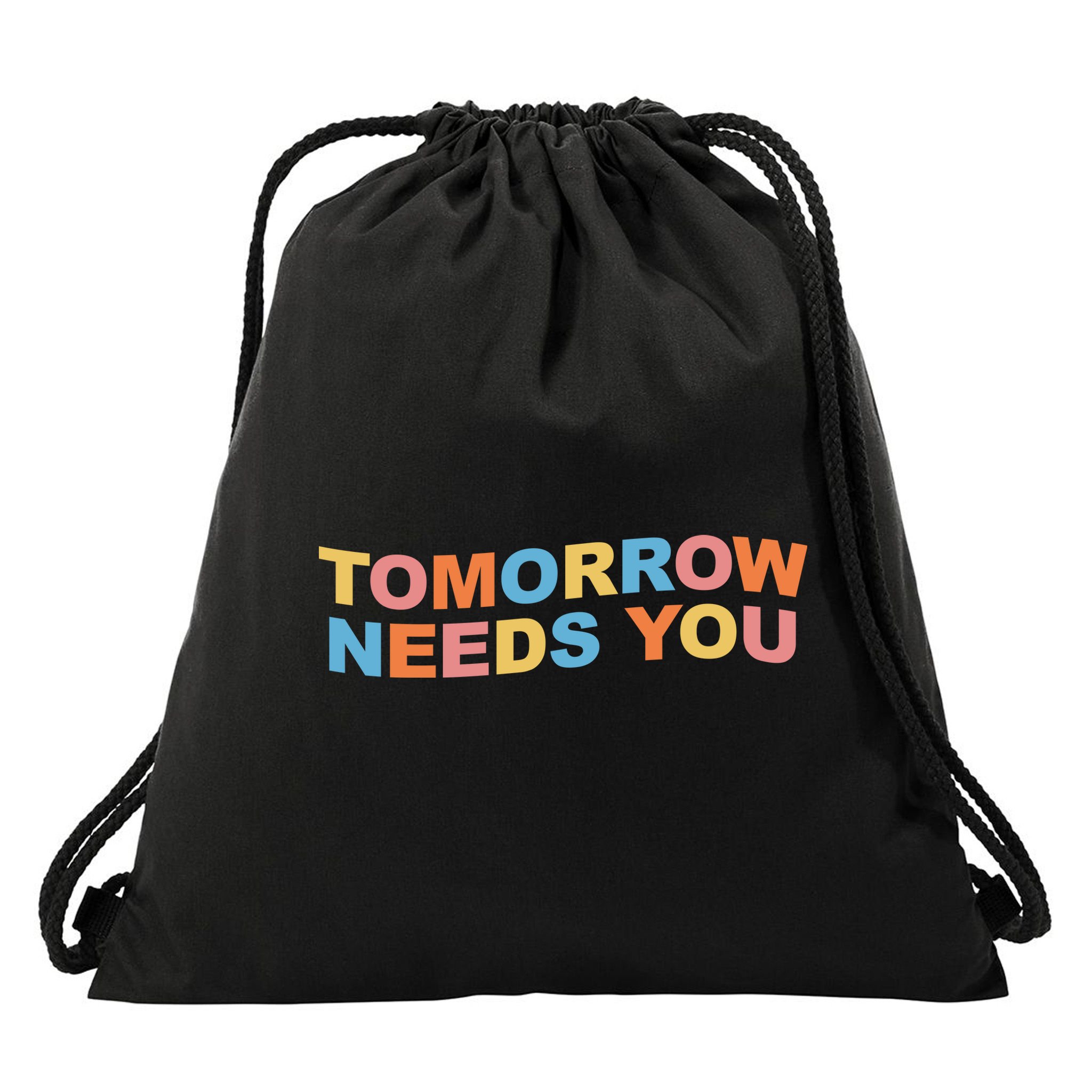 Tomorrow Needs You Mental Health Awareness Drawstring Bag