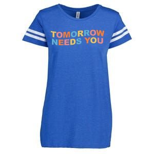 Tomorrow Needs You Mental Health Awareness Enza Ladies Jersey Football T-Shirt