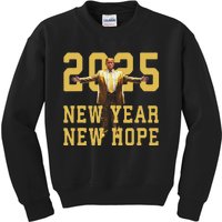 Trump New Year New Hope America Happy New Year Party 2025 Kids Sweatshirt