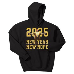 Trump New Year New Hope America Happy New Year Party 2025 Kids Hoodie