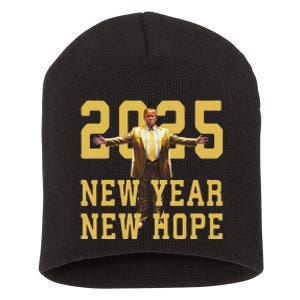 Trump New Year New Hope America Happy New Year Party 2025 Short Acrylic Beanie