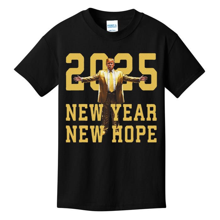 Trump New Year New Hope America Happy New Year Party 2025 Kids T-Shirt