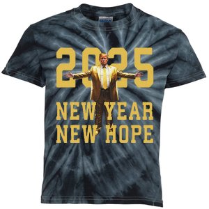 Trump New Year New Hope America Happy New Year Party 2025 Kids Tie-Dye T-Shirt