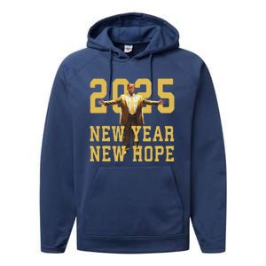 Trump New Year New Hope America Performance Fleece Hoodie