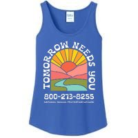 Tomorrow Needs You National Suicide Prevention Lifeline Ladies Essential Tank