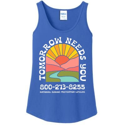 Tomorrow Needs You National Suicide Prevention Lifeline Ladies Essential Tank