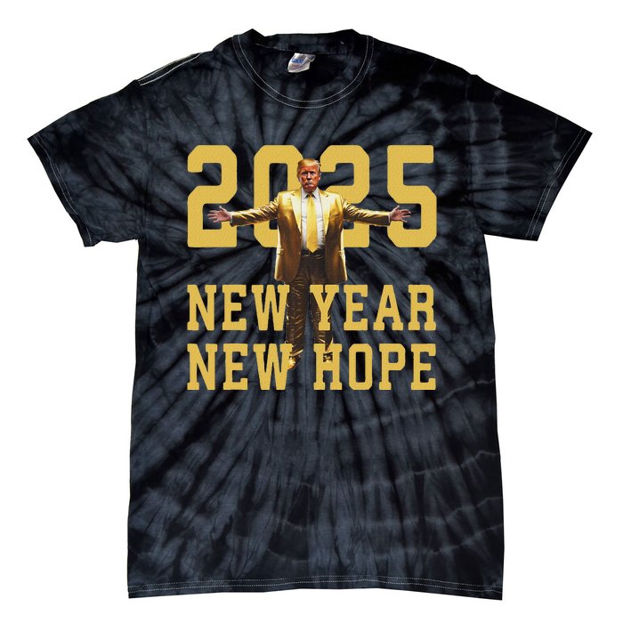 Trump New Year New Hope America Happy New Year Party 2025 Tie-Dye T-Shirt