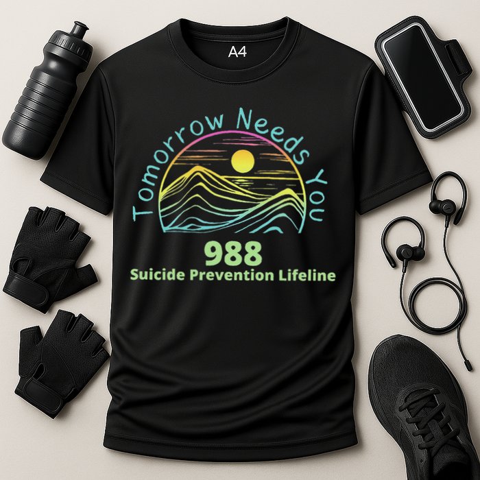 Tomorrow Needs You Suicide Awareness Suicide Prevention Cooling Performance Crew T-Shirt