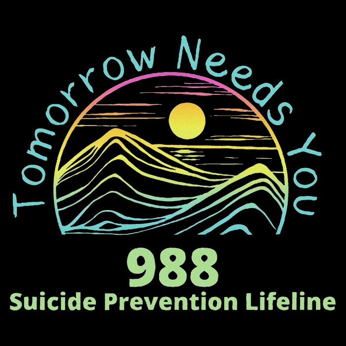 Tomorrow Needs You Suicide Awareness Suicide Prevention Drawstring Bag