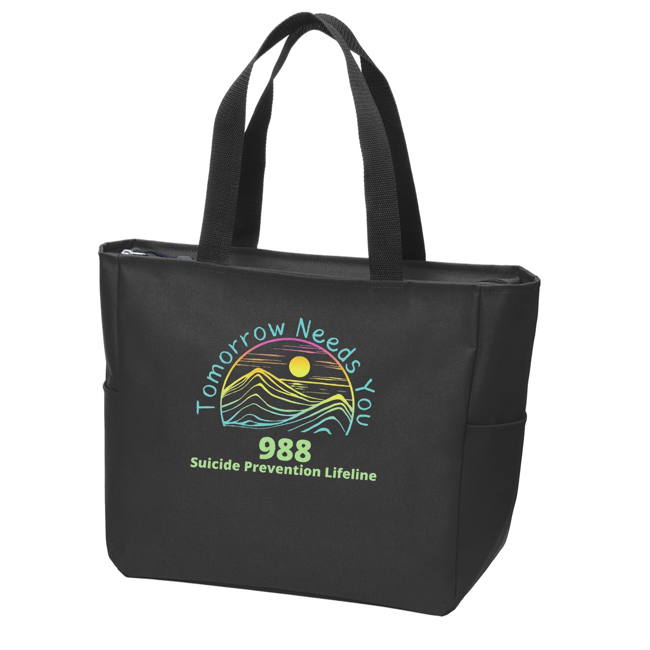 Tomorrow Needs You Suicide Awareness Suicide Prevention Zip Tote Bag